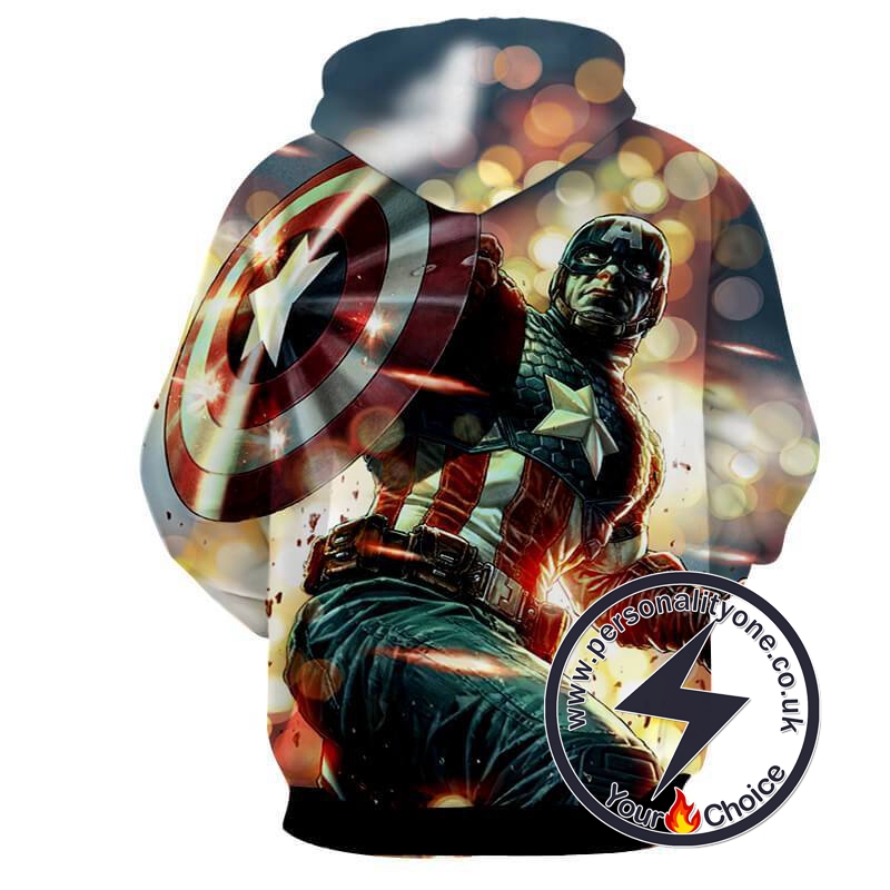 CAPTAIN AMERICA PULLOVER 3D Hoodies - CAPTAIN AMERICA 3D